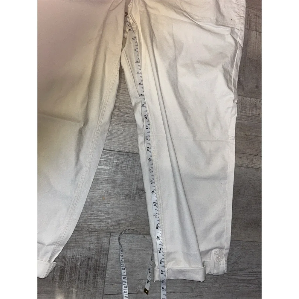 Talbots Womens Elastic Waist Pants Size 14 Relaxed Beachy Coastal Lagenlook NWT